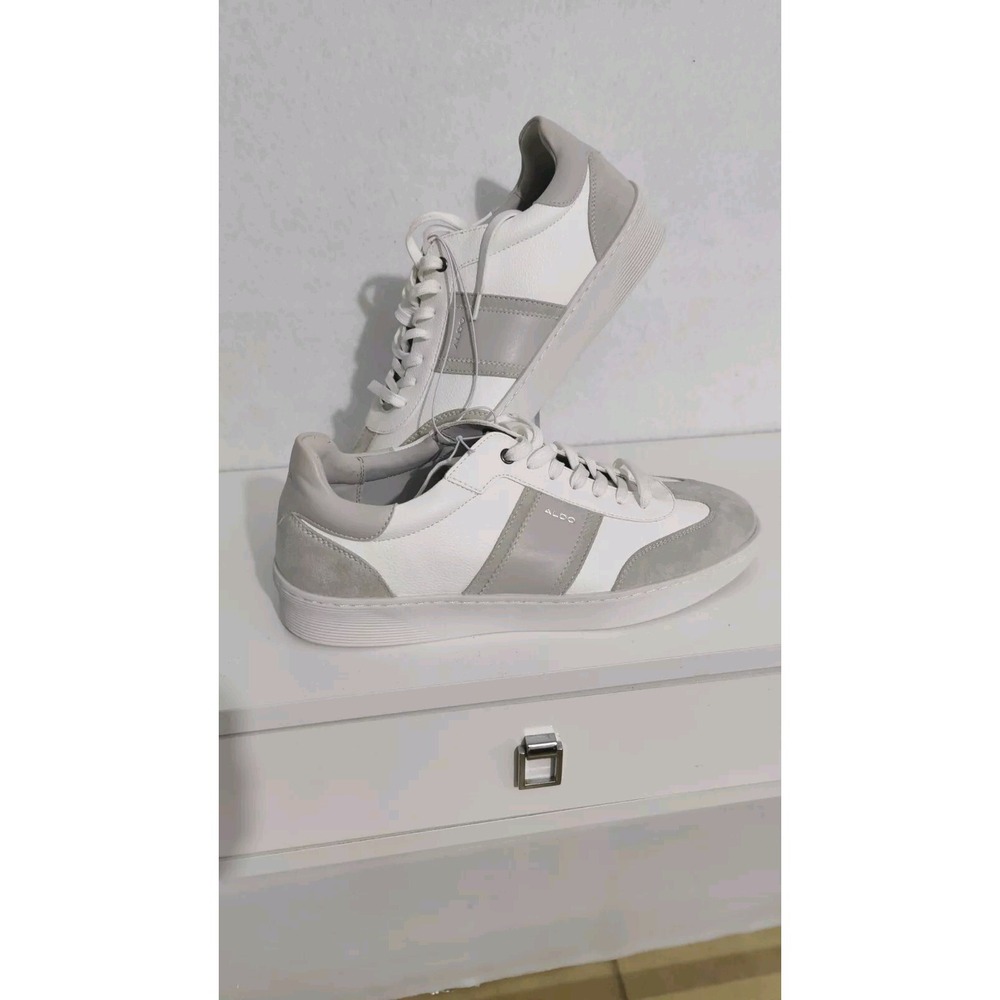 ALDO Trafford/1108833 Sneaker (Men) SIZE 10.5 Beige And White
